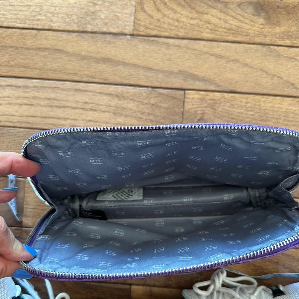Purple Crocodile-Embossed Women Bag - Picture 5 of 6